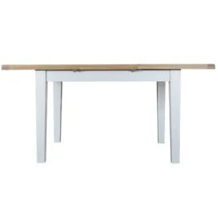 Suffolk White Painted Oak 1.2m Butterfly Extending Dining Table -Furniture Sale Shop 12bet 1
