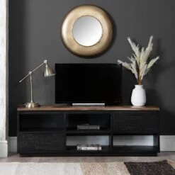 Camden Teak Large TV Unit With Drawers