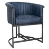 Shoreditch Industrial Blue Leather Dining Chair 2 Shoreditch Industrial Blue Leather Dining Chair -Furniture Sale Shop CH501 BL