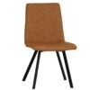 Industrial Tan Diamond Stitch Flared Leg Dining Chair -Furniture Sale Shop CH67 TAN