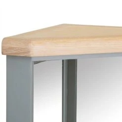 Dorset Storm Grey Painted Oak Corner Mirrored Coat Rack -Furniture Sale Shop CL CHBT SG 2