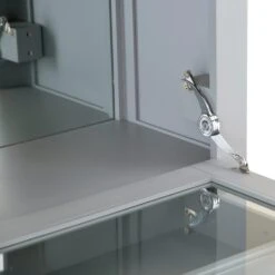 Dorset Storm Grey Painted Oak Drinks Cabinet With Wine Rack 23 Dorset Storm Grey Painted Oak Drinks Cabinet With Wine Rack -Furniture Sale Shop CL DBU SG 5