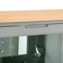 Dorset Storm Grey Painted Oak Drinks Cabinet With Wine Rack 24 Dorset Storm Grey Painted Oak Drinks Cabinet With Wine Rack -Furniture Sale Shop CL DBU SG 6