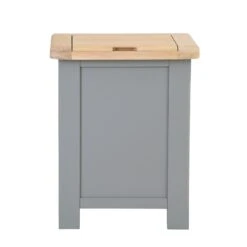 Dorset Storm Grey Painted Oak Laundry Basket -Furniture Sale Shop CL LAU SG 7