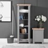 Dorset Storm Grey Painted Oak Laundry Cupboard 1 Dorset Storm Grey Painted Oak Laundry Cupboard -Furniture Sale Shop CL LC SG2