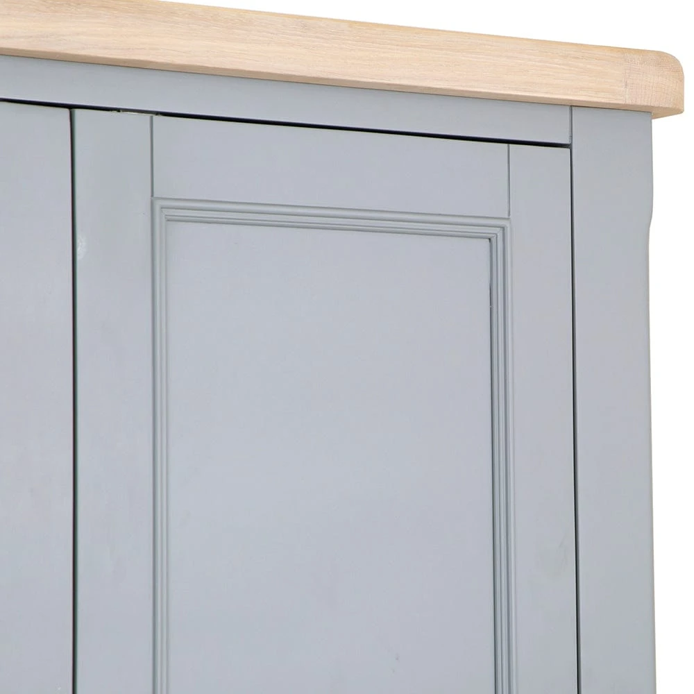 Dorset Storm Grey Painted Oak Large Larder Unit 17 Dorset Storm Grey Painted Oak Large Larder Unit - Image 15