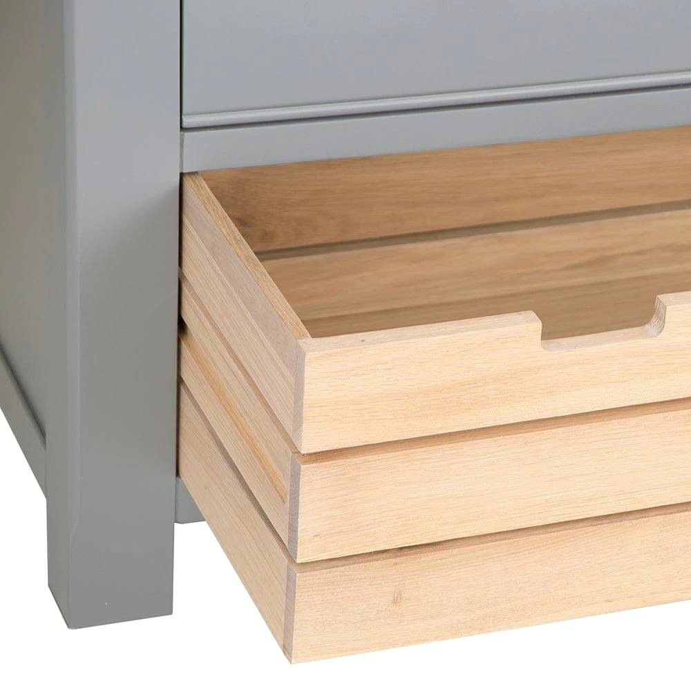 Dorset Storm Grey Painted Oak Large Larder Unit 15 Dorset Storm Grey Painted Oak Large Larder Unit - Image 13