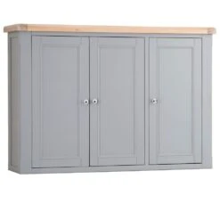 Dorset Storm Grey Painted Oak Large Larder Top For Large Sideboard Wine Rack (Top Only) -Furniture Sale Shop CL LLUT SG 1