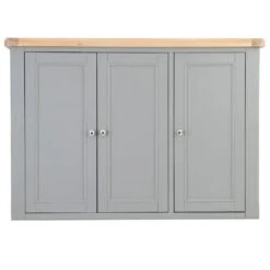 Dorset Storm Grey Painted Oak Large Larder Top For Large Sideboard Wine Rack (Top Only) -Furniture Sale Shop CL LLUT SG 10