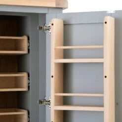 Dorset Storm Grey Painted Oak Large Larder Top For Large Sideboard Wine Rack (Top Only) -Furniture Sale Shop CL LLUT SG 9