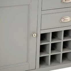 Dorset Storm Grey Painted Oak Large Sideboard Wine Rack 25 Dorset Storm Grey Painted Oak Large Sideboard Wine Rack -Furniture Sale Shop CL LS SG 10