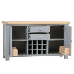 Dorset Storm Grey Painted Oak Large Sideboard Wine Rack 28 Dorset Storm Grey Painted Oak Large Sideboard Wine Rack -Furniture Sale Shop CL LS SG 2