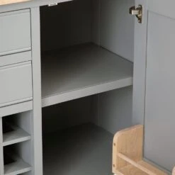 Dorset Storm Grey Painted Oak Large Sideboard Wine Rack 22 Dorset Storm Grey Painted Oak Large Sideboard Wine Rack -Furniture Sale Shop CL LS SG 6