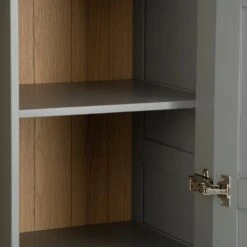Dorset Storm Grey Painted Oak Large Utility Cupboard -Furniture Sale Shop CL LUU SG 3