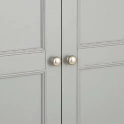 Dorset Storm Grey Painted Oak Large Utility Cupboard -Furniture Sale Shop CL LUU SG 7