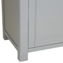 Dorset Storm Grey Painted Oak Large Utility Cupboard -Furniture Sale Shop CL LUU SG 8