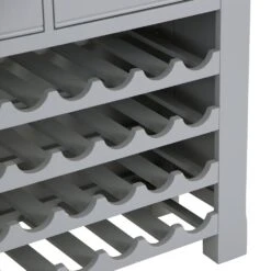 Dorset Storm Grey Painted Oak Wine Cabinet -Furniture Sale Shop CL SWC SG 7