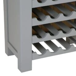 Dorset Storm Grey Painted Oak Tall Wine Cabinet -Furniture Sale Shop CL TWR SG 6