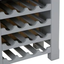 Dorset Storm Grey Painted Oak Tall Wine Cabinet -Furniture Sale Shop CL TWR SG 7