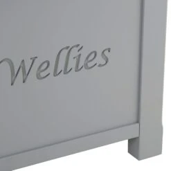 Dorset Storm Grey Painted Oak Shoe Storage Box -Furniture Sale Shop CL WSB SG 6