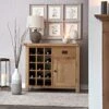 Winchester Oak Small Sideboard With Wine Rack -Furniture Sale Shop CO SMW OAK