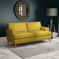 Stockholm 3 Seater Sofa Cozy Ochre Fabric