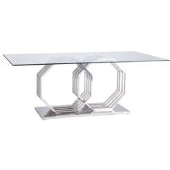 Genoa Glass 1.8m Dining Table