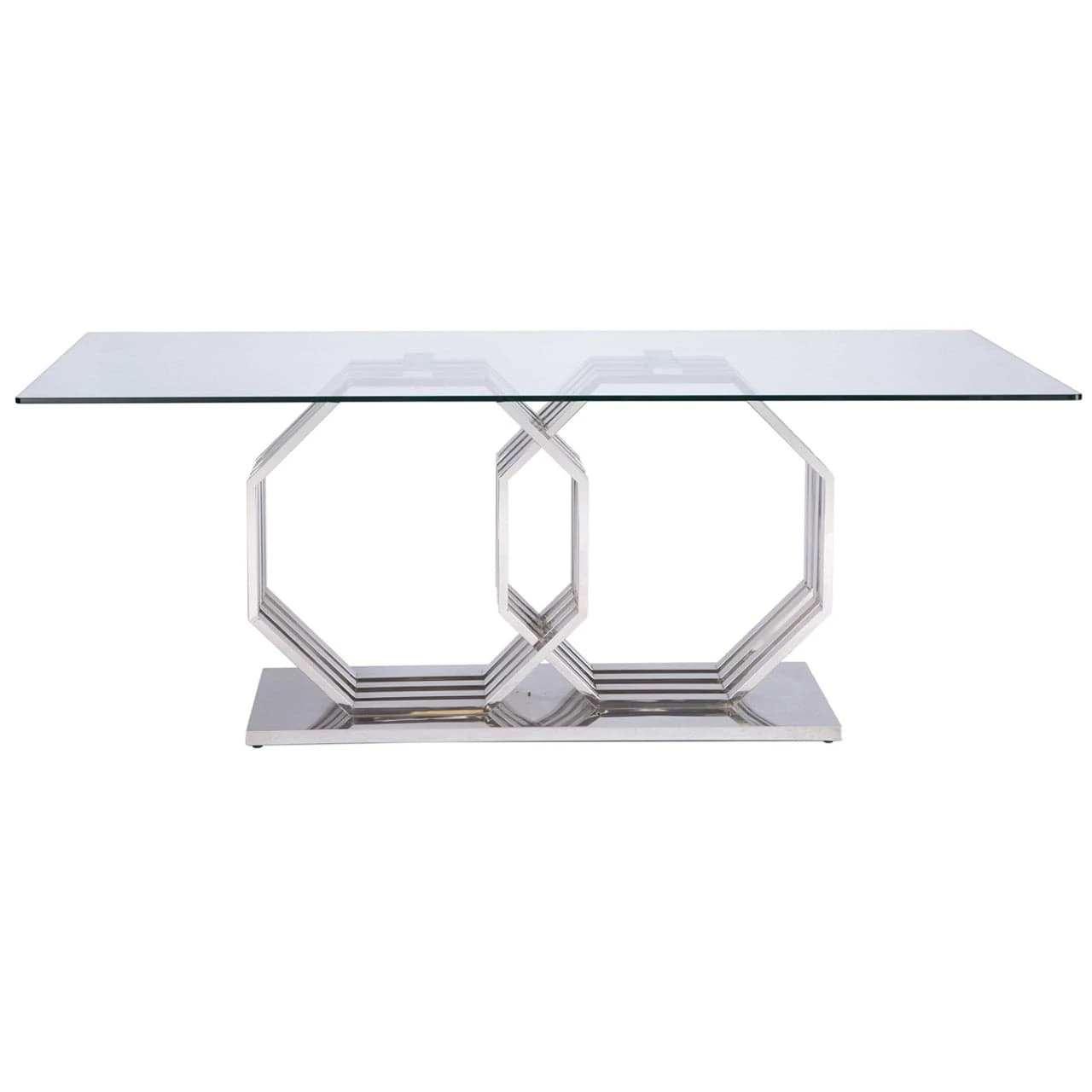 Genoa Glass 1.8m Dining Table 9 Genoa Glass 1.8m Dining Table - Image 7