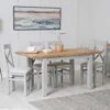 Eaton Grey Painted Oak 1.2m Butterfly Extending Dining Table -Furniture Sale Shop EA 12BET GEA CBCF G2