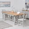 Eaton Grey Painted Oak 1.8m Butterfly Extending Dining Table -Furniture Sale Shop EA 18BET GEA CBCF G2