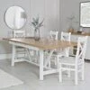 Eaton White Painted Oak 1.8m Butterfly Extending Dining Table -Furniture Sale Shop EA 18BET WCBCF2