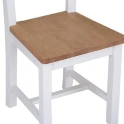 Eaton White Painted Oak Ladder Back Dining Chair Wooden Seat 9 Eaton White Painted Oak Ladder Back Dining Chair Wooden Seat -Furniture Sale Shop EA CH W2Large