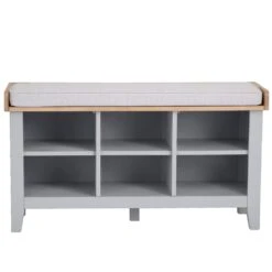 Eaton Grey Painted Oak Large Hall Bench 14 Eaton Grey Painted Oak Large Hall Bench -Furniture Sale Shop EA HB G5Large