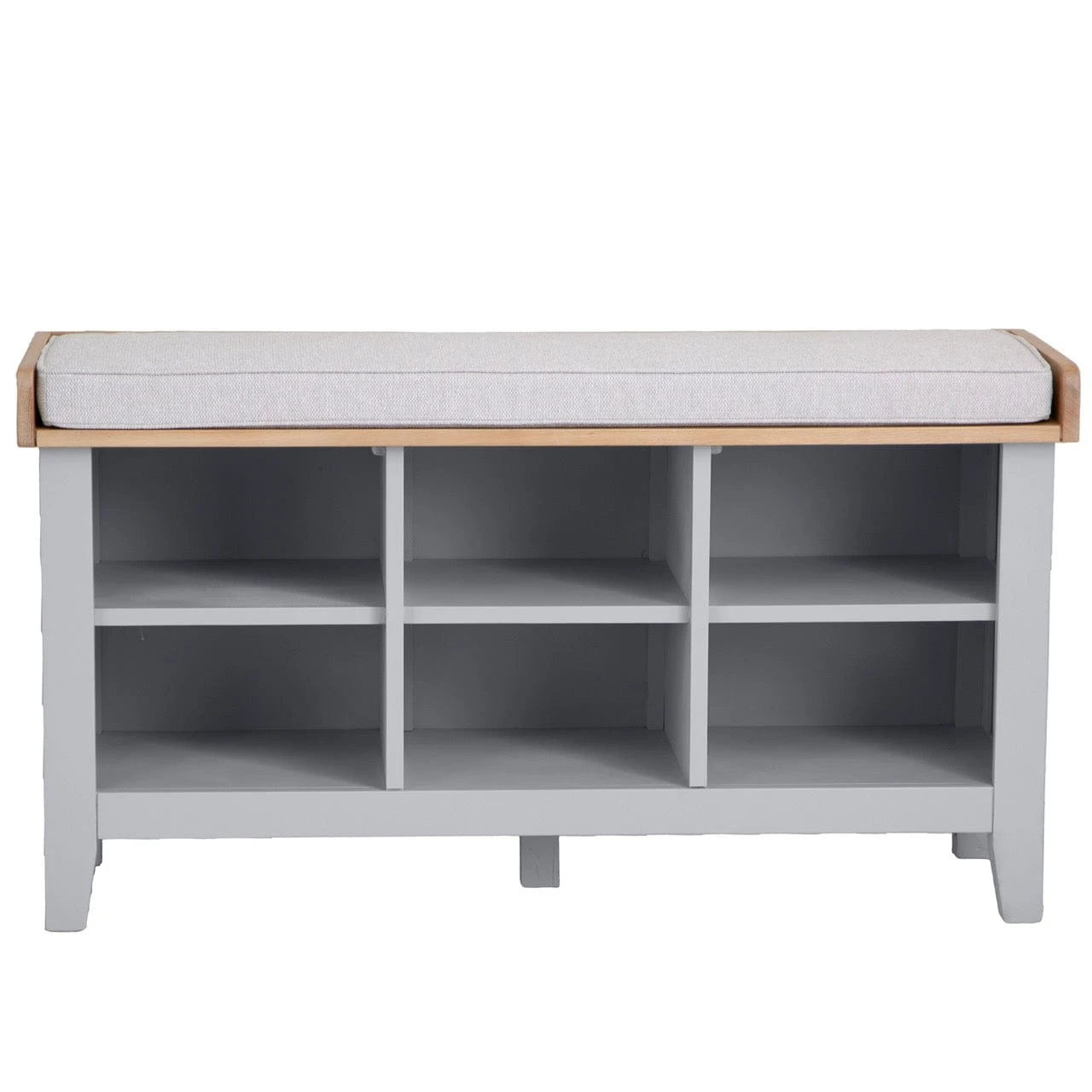 Eaton Grey Painted Oak Large Hall Bench 8 Eaton Grey Painted Oak Large Hall Bench - Image 6