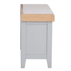 Eaton Grey Painted Oak Large Hall Bench 15 Eaton Grey Painted Oak Large Hall Bench -Furniture Sale Shop EA HB G6Large