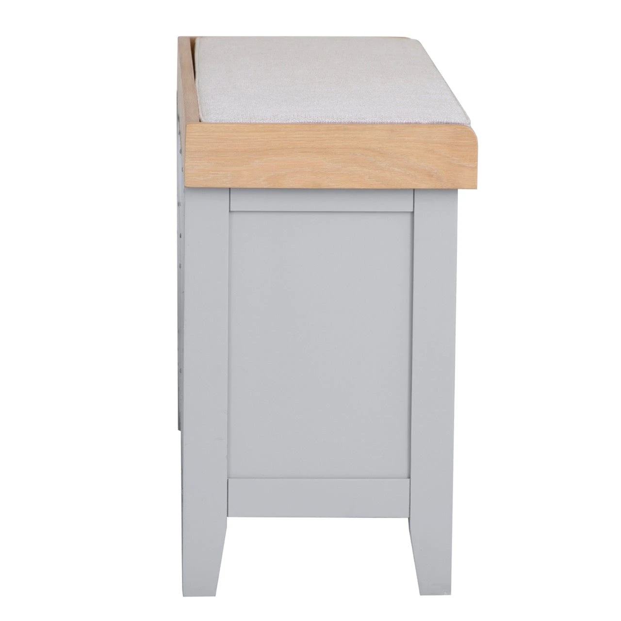 Eaton Grey Painted Oak Large Hall Bench 9 Eaton Grey Painted Oak Large Hall Bench - Image 7