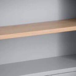 Eaton Grey Painted Oak Large Wide Bookcase 14 Eaton Grey Painted Oak Large Wide Bookcase -Furniture Sale Shop EA LBC G4Large