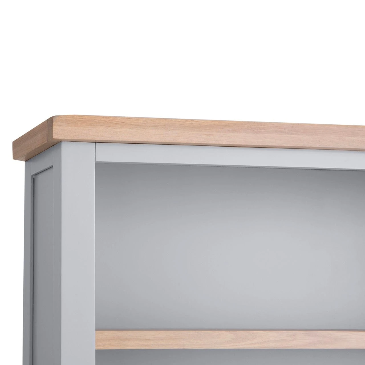 Eaton Grey Painted Oak Large Wide Bookcase 8 Eaton Grey Painted Oak Large Wide Bookcase - Image 6