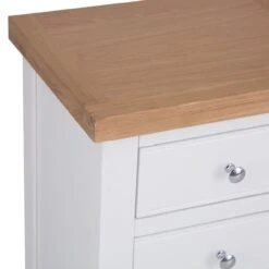 Eaton White Painted Oak Large Bedside Table -Furniture Sale Shop EA LBSC W4Large
