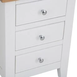 Eaton White Painted Oak Large Bedside Table -Furniture Sale Shop EA LBSC W5Large