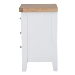 Eaton White Painted Oak Large Bedside Table -Furniture Sale Shop EA LBSC W7Large