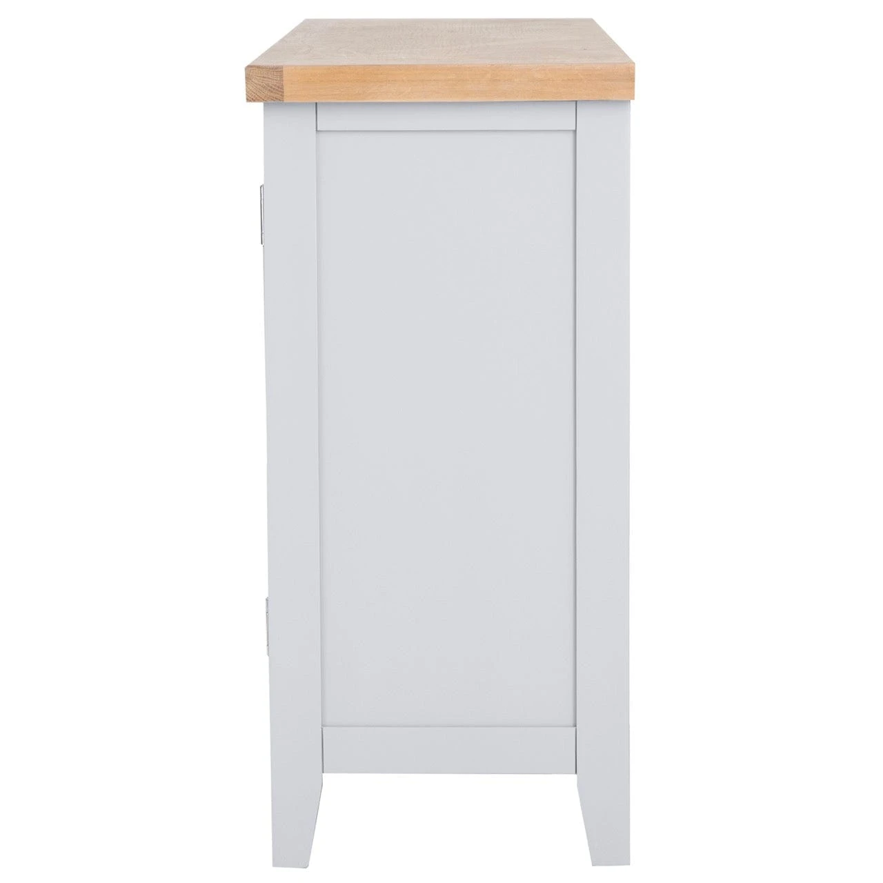 Eaton Grey Painted Oak 2 Door Large Sideboard With Wicker Baskets 10 Eaton Grey Painted Oak 2 Door Large Sideboard With Wicker Baskets - Image 8