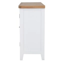 Eaton White Painted Oak 2 Door Large Sideboard With Wicker Baskets 18 Eaton White Painted Oak 2 Door Large Sideboard With Wicker Baskets -Furniture Sale Shop EA LS W8Large
