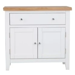Eaton White Painted Oak Mini Sideboard -Furniture Sale Shop EA SMS W6Large