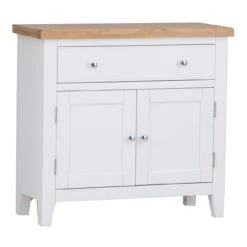 Eaton White Painted Oak Mini Sideboard -Furniture Sale Shop EA SMS WLarge