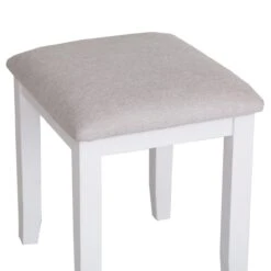 Eaton White Painted Oak Dressing Stool -Furniture Sale Shop EA ST W2Large