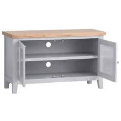 Eaton Grey Painted Oak Small TV Unit -Furniture Sale Shop EA STV G2