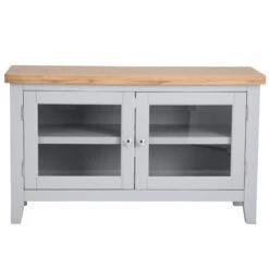 Eaton Grey Painted Oak Small TV Unit -Furniture Sale Shop EA STV G6