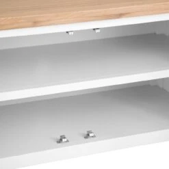 Eaton White Painted Oak Small TV Unit -Furniture Sale Shop EA STV W3Large