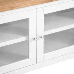Eaton White Painted Oak Small TV Unit -Furniture Sale Shop EA STV W5Large